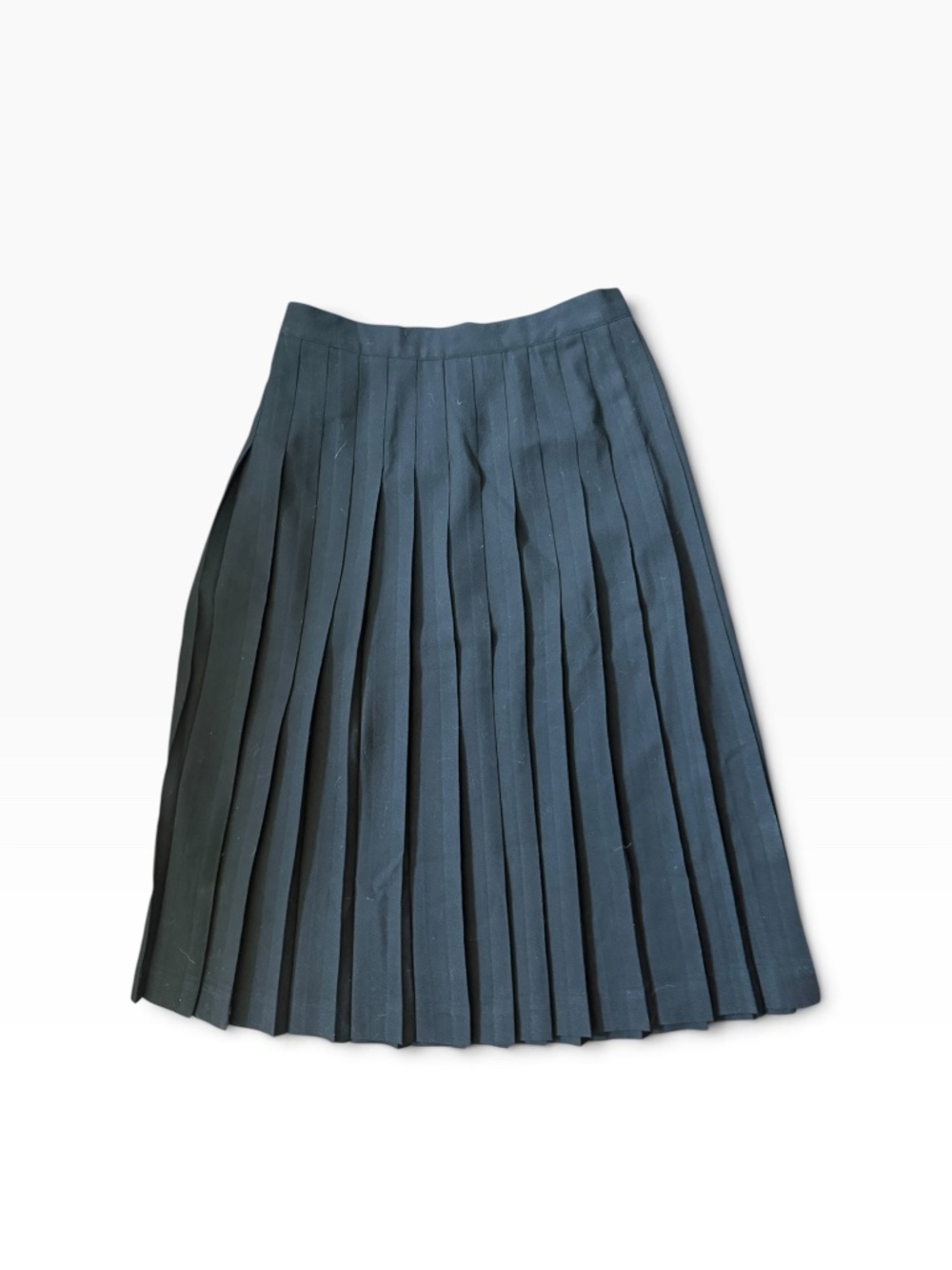 Christian Dior vintage 100% wool pleated midi skirt